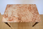 Louis XVI Style Pink Marble Coffee Table
