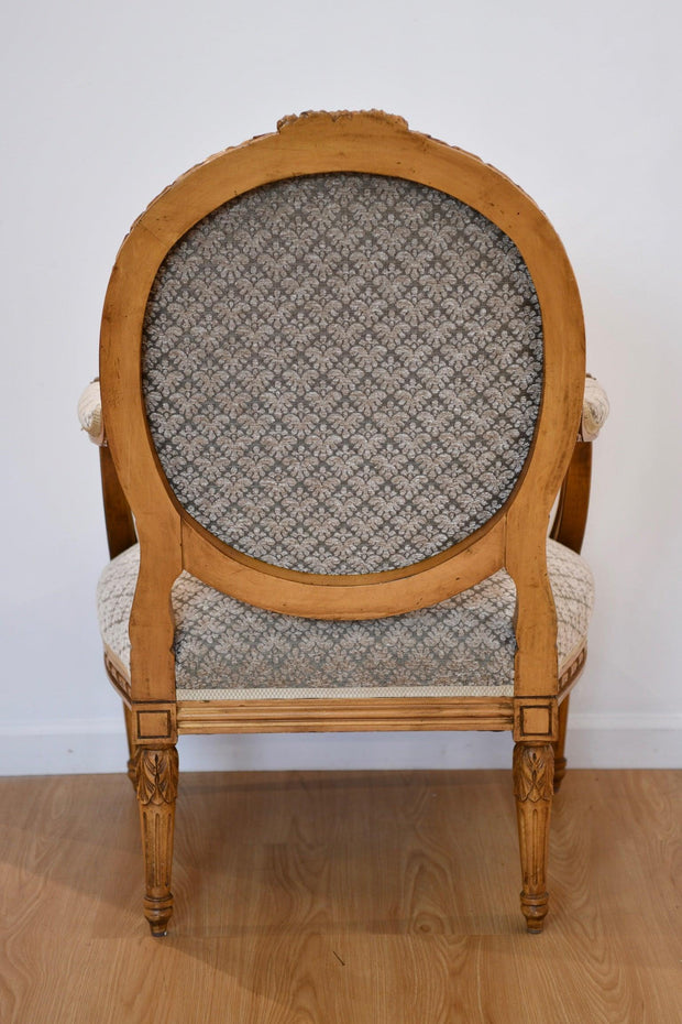 Louis XVI-Style Upholstered Armchair