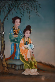Chinese Reverse Painting On Glass