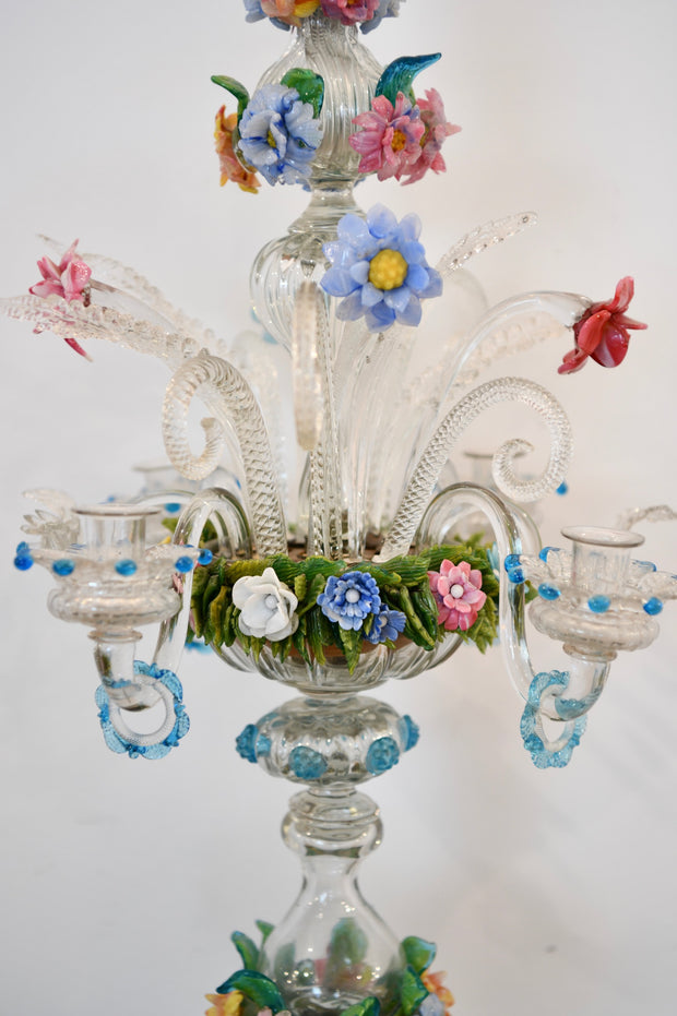 Venetian Glass Candelabrum