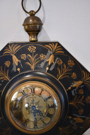 Octagonal-Shaped Georgian Tole Clock