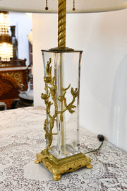 Bronze Mounted Crystal Lamp