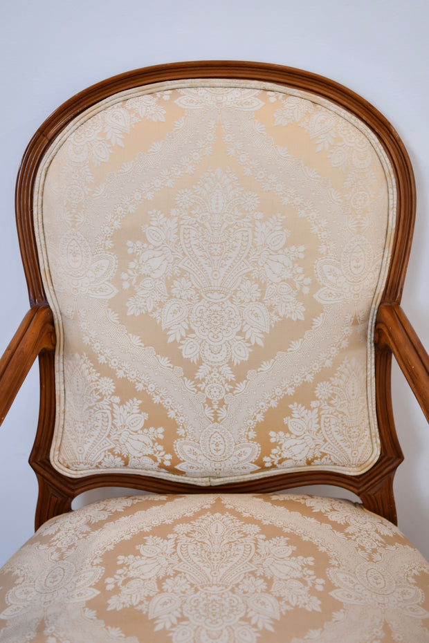 Rococo-Style Upholstered Armchair