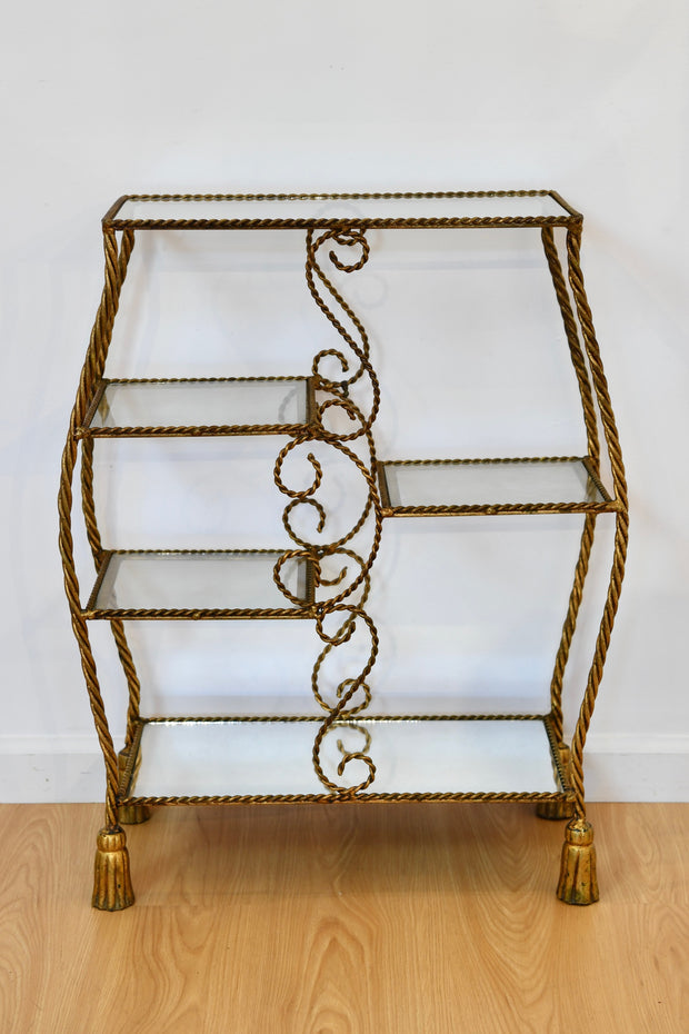 Vintage Rope-Form Petite Etagere