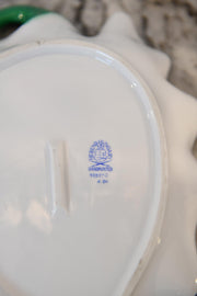 Herend Hungarian Green Leaf Serving Dish
