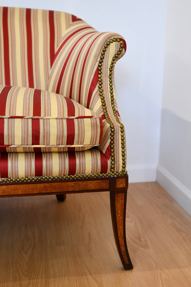 Federal Style Inlaid Mahogany Settee