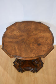 Oak Pedestal Base Low Table