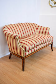 Federal Style Inlaid Mahogany Settee
