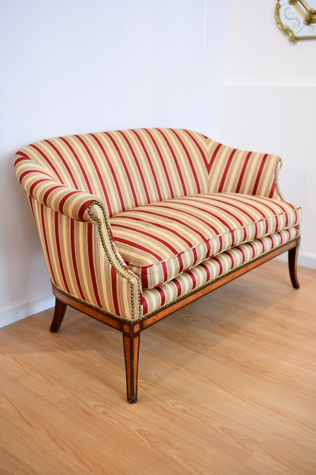 Federal Style Inlaid Mahogany Settee