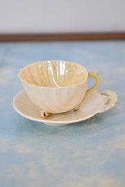 Belleek Shell Cup and Saucer