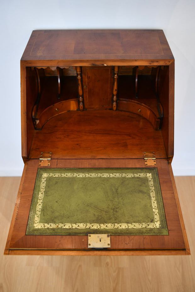 George III Style Inlaid Slant Front Desk