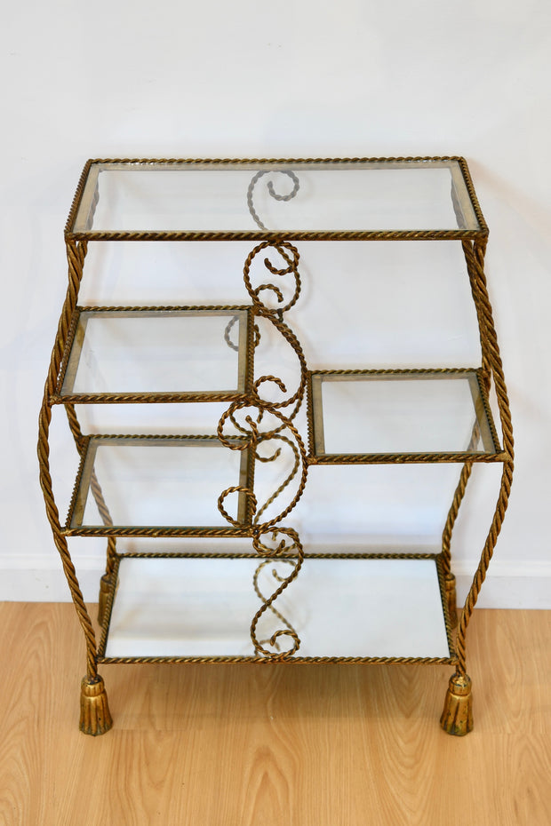 Vintage Rope-Form Petite Etagere