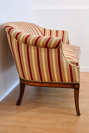 Federal Style Inlaid Mahogany Settee