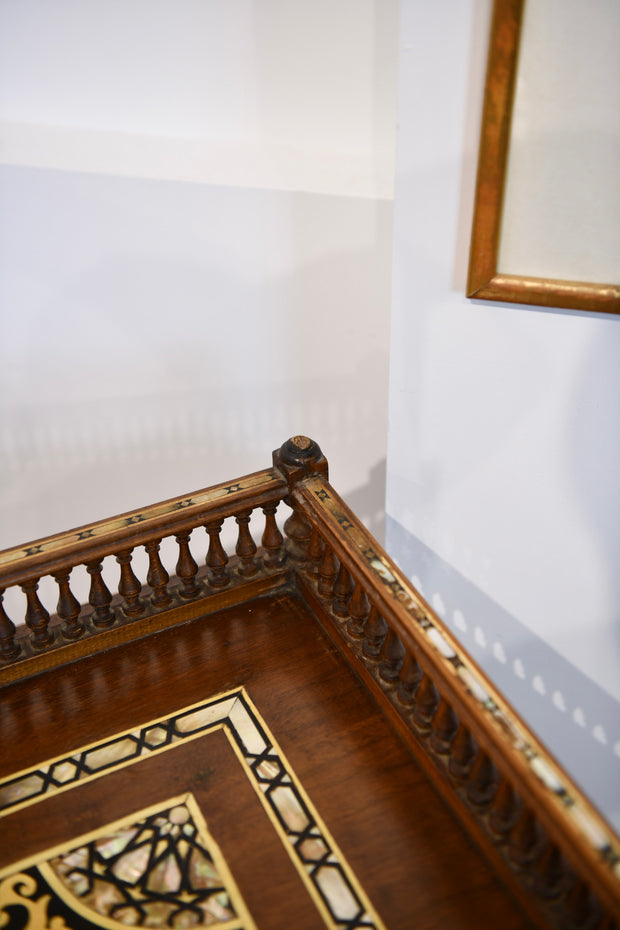 Moorish Walnut & Mother of Pearl Desk