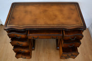 Mahogany Leather Top Kneehole Desk