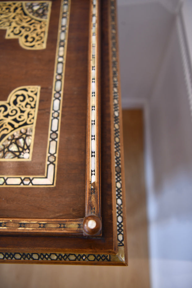 Moorish Walnut & Mother of Pearl Desk