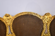 Antique Louis XVI Gold Leaf Cane Chair