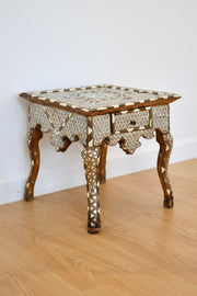 Levantine Inlaid Shell Taboret