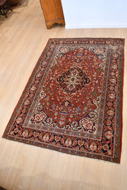 Antique Finely Handknotted Tabriz Rug