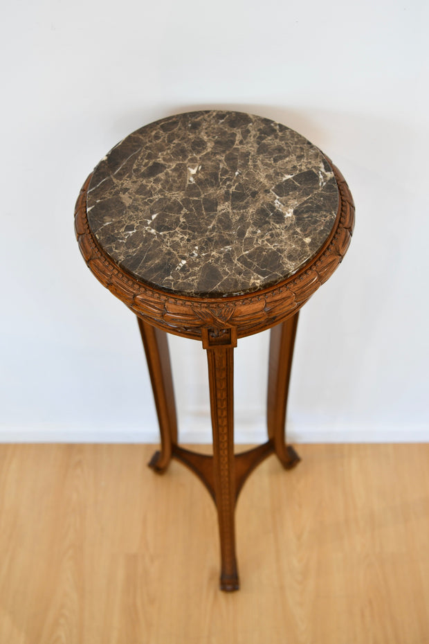 Marble Top Plant Stand