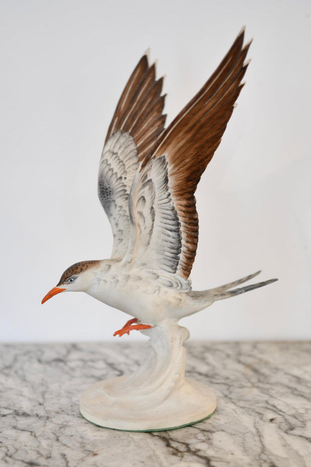 Paint-Decorated Porcelain Model of Bird
