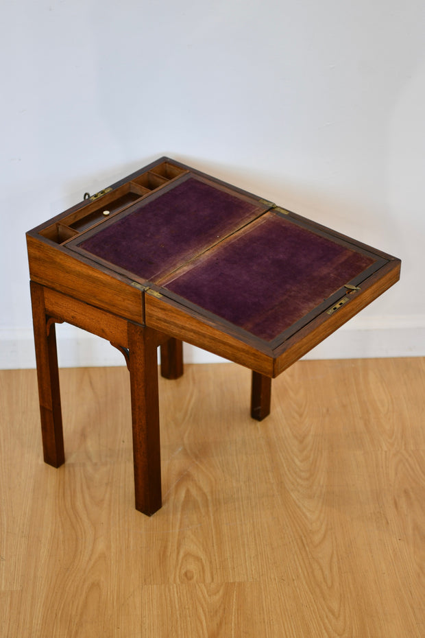 Antique Lap Desk On Stand