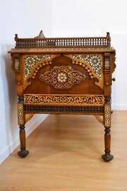 Moorish Walnut & Mother of Pearl Desk