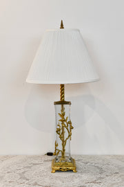 Bronze Mounted Crystal Lamp