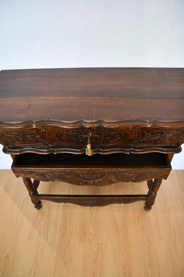 French Provincial Walnut Dough Table