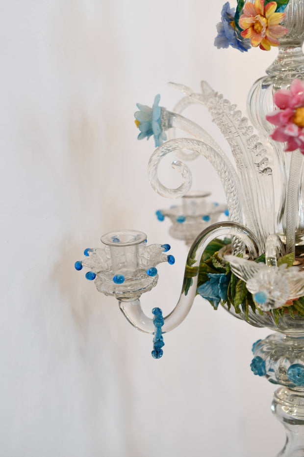 Venetian Glass Candelabrum