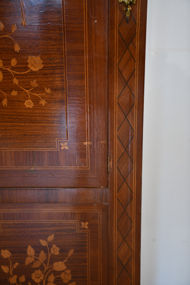 Louis XVI-Style Inlaid Secretaire Abattant