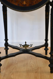 Antique Ebonized Drop Leaf Table