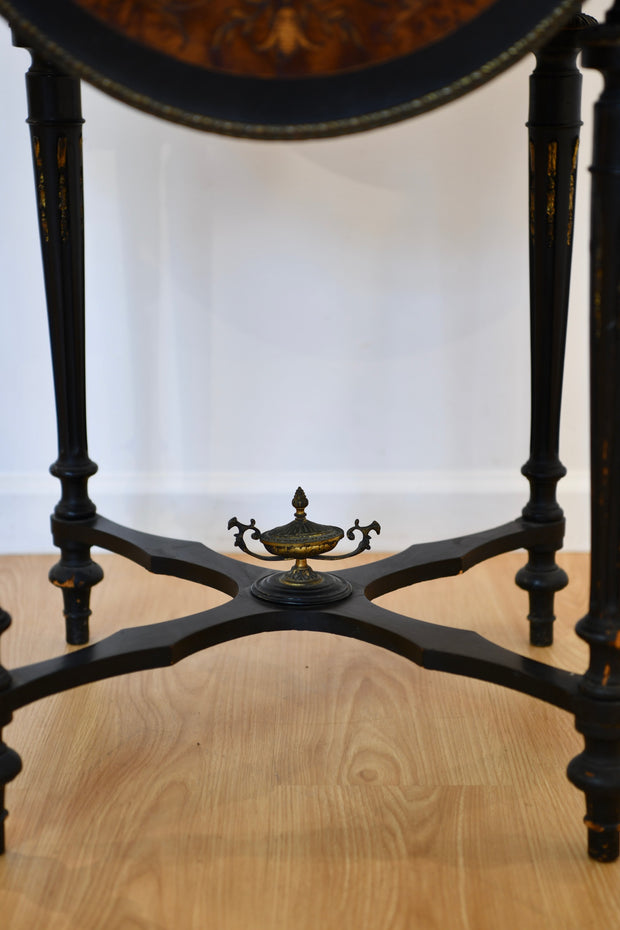 Antique Ebonized Drop Leaf Table