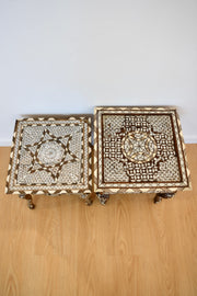 Levantine Inlaid Shell Taboret