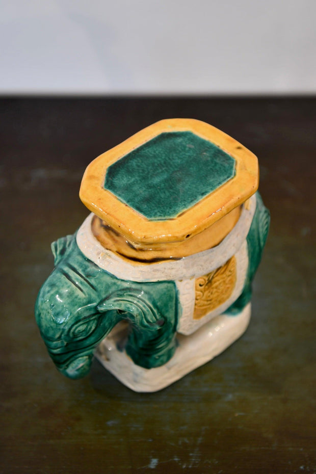 Miniature Glazed Ceramic Garden Stool