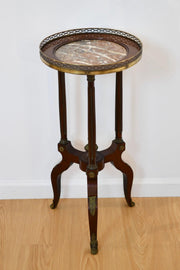 French Marble Inset Gueridon Table