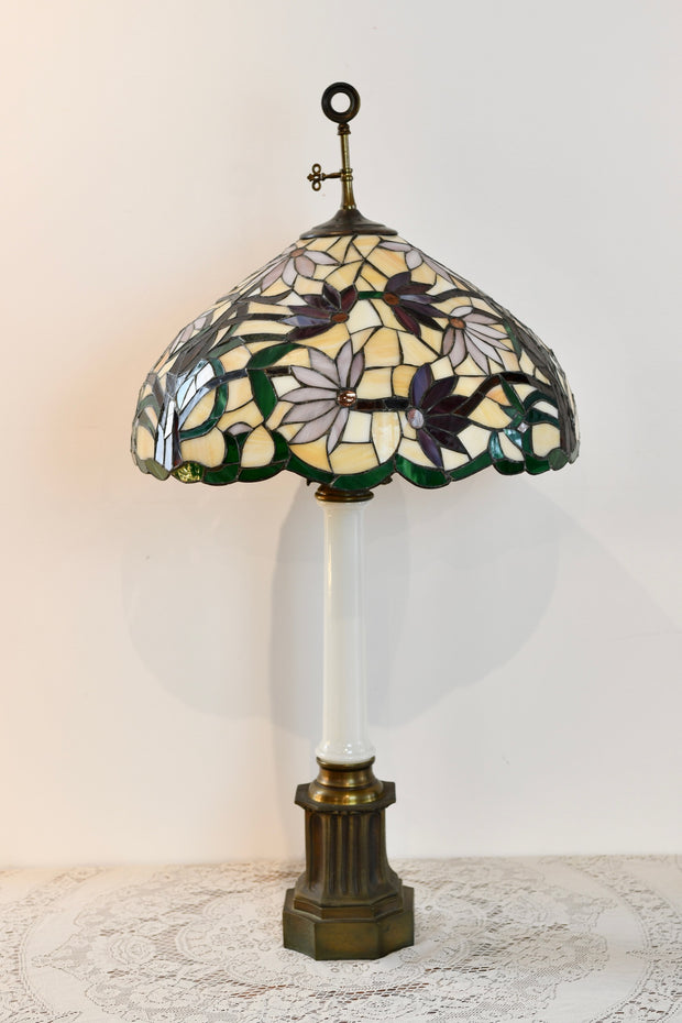 Tiffany Style Stained Glass Table Lamp