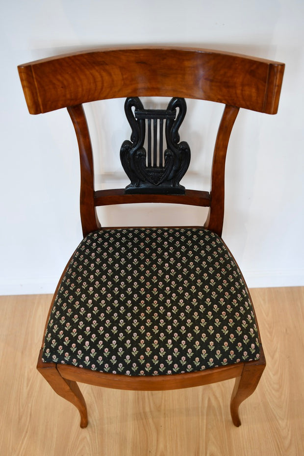 Ebonized and Cherry Side Chair