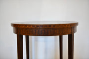 Inlaid Circular Mahogany Occasional Table