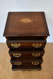 Mahogany Four Drawer Nightstand
