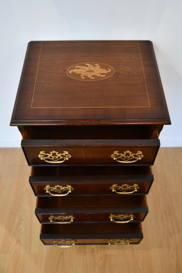 Mahogany Four Drawer Nightstand
