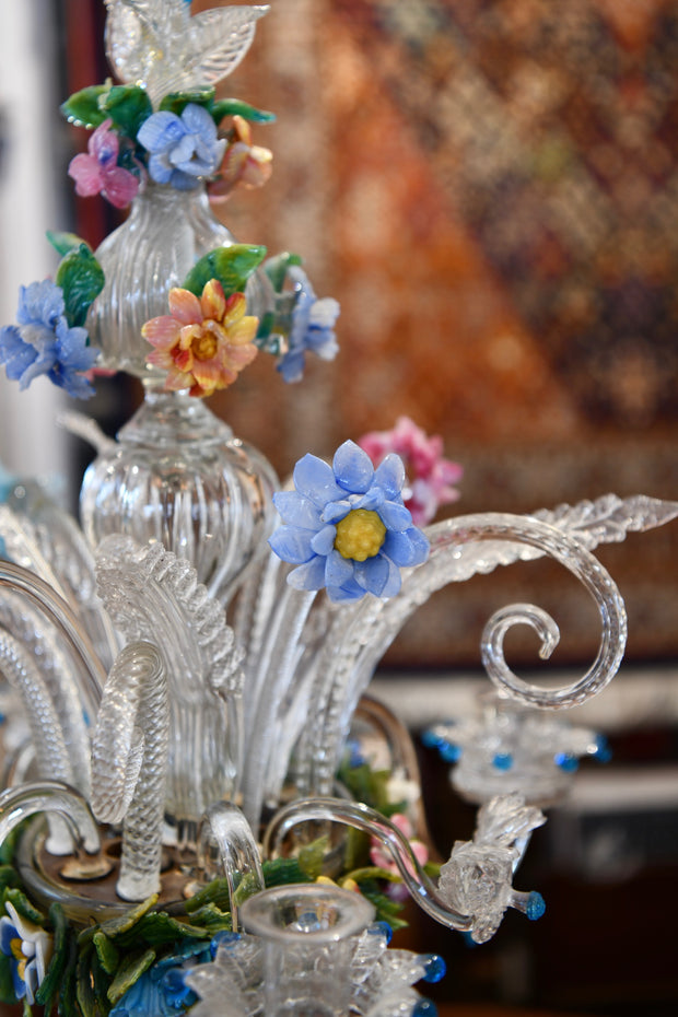 Venetian Glass Candelabrum