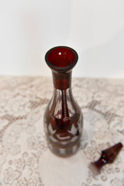 Czech Handmade Ruby Bohemian Glass