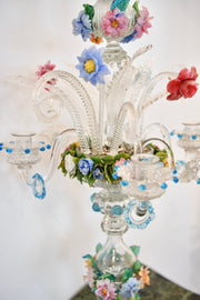 Venetian Glass Candelabrum