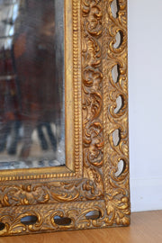 Tall Gilt-Framed Vertical Mirror