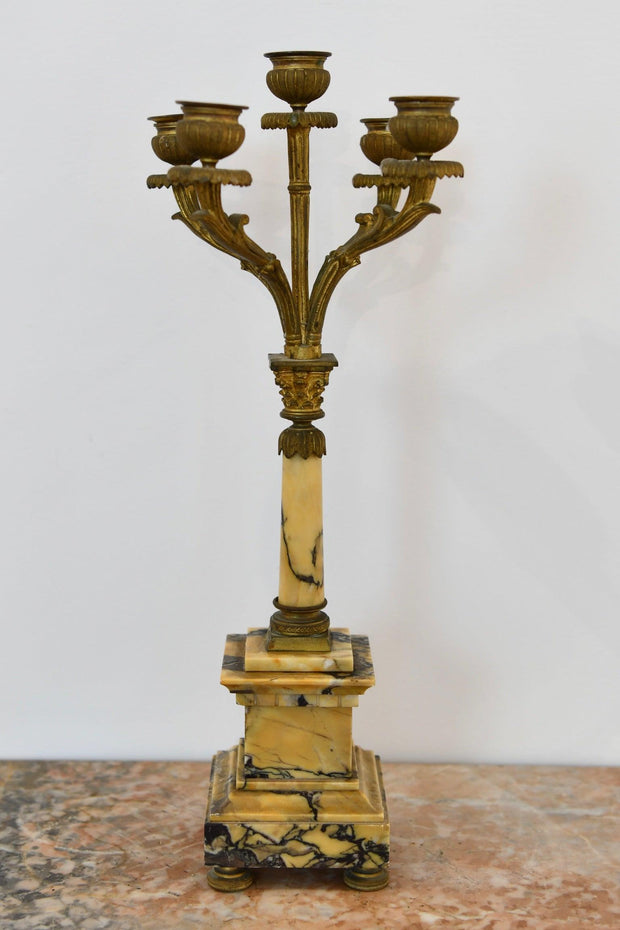 Empire Style Brass Candelabra