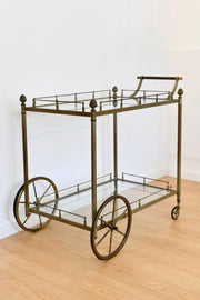 Midcentury Metal Bar Cart