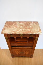 Louis XVI-Style Inlaid Secretaire Abattant