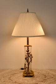 Bronze Mounted Crystal Lamp