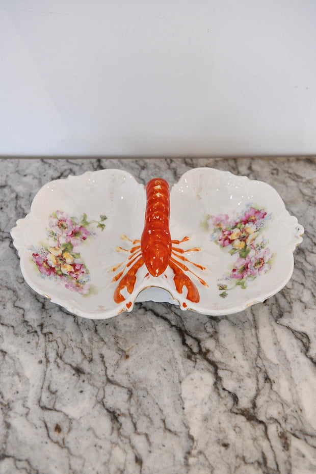 Lobster Floral Serving Dish